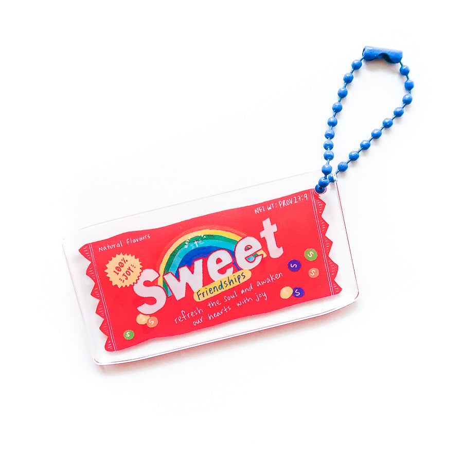 Sweet Friendships Candy {Acrylic Keychain}