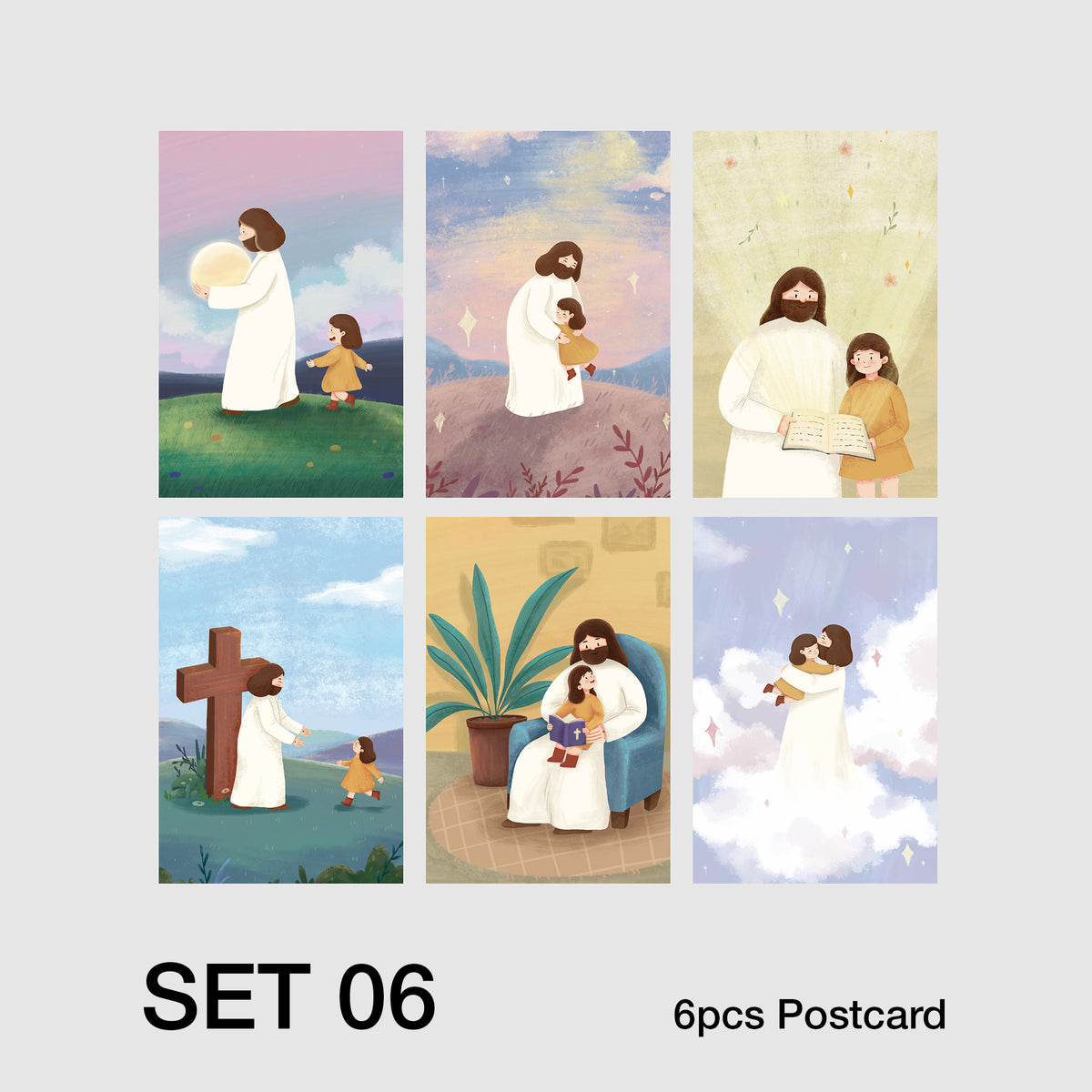 What a Friend We Have in Jesus Christian card set Collection 6 with six cards.