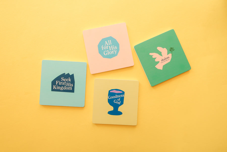 Blessed Square Coaster for daily reminder by the commandment co