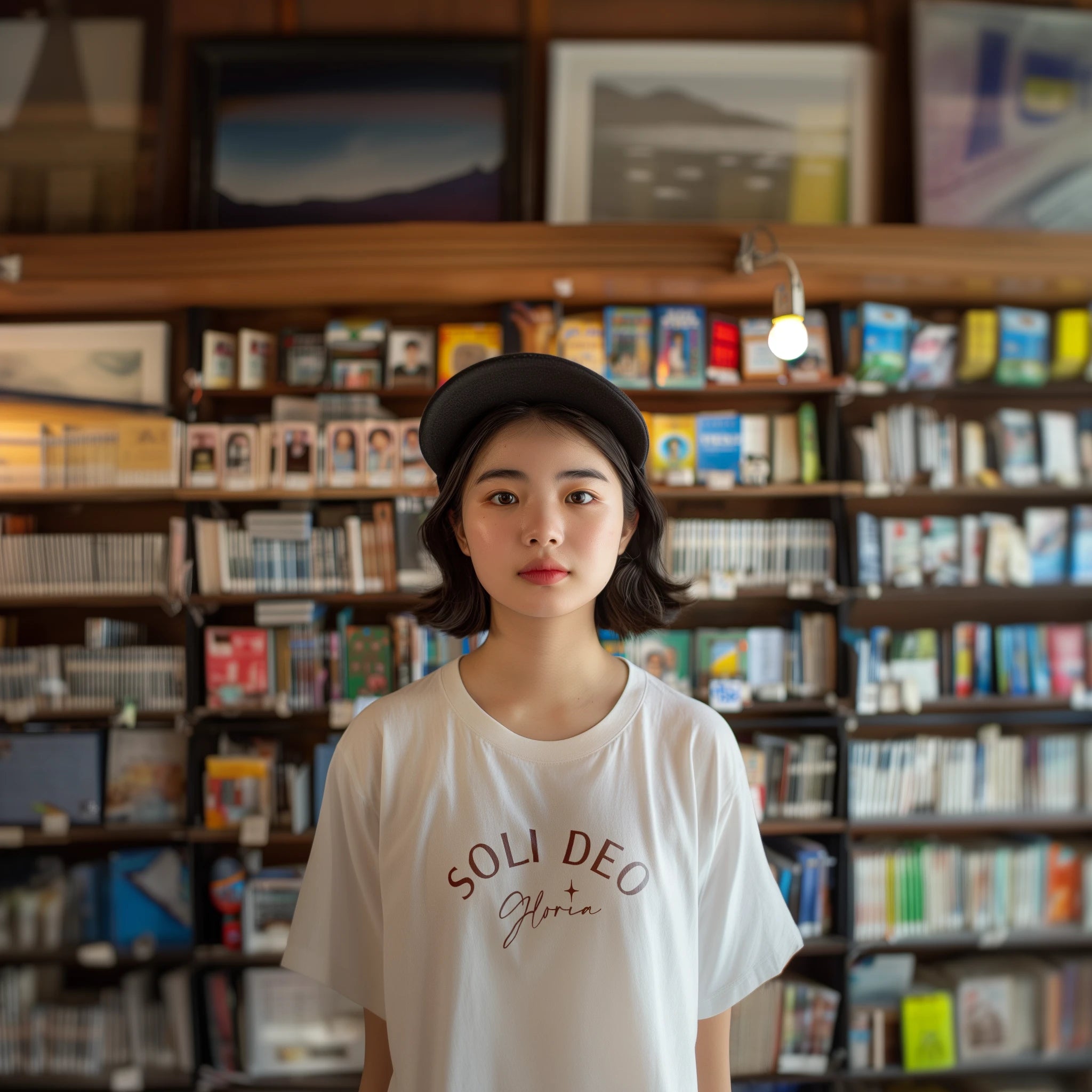 Inspirational Christian Tee: 'Soli Deo Gloria' message in a simple and nice style, a tribute to God's glory.