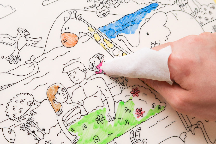 Faithful Fun: Christian-themed coloring mat for kids