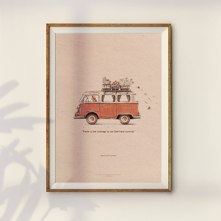 Faith is Courage | Poster | The Commandment Co – The Commandment Co