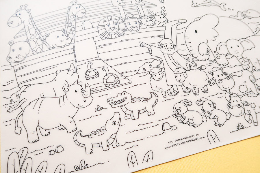 Color your world with joy and faith using this delightful Christian coloring mat.