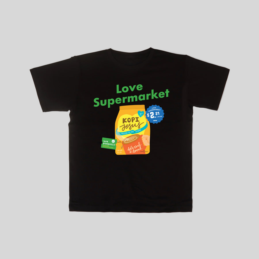 Christian-inspired tee with adorable and creative grocery art