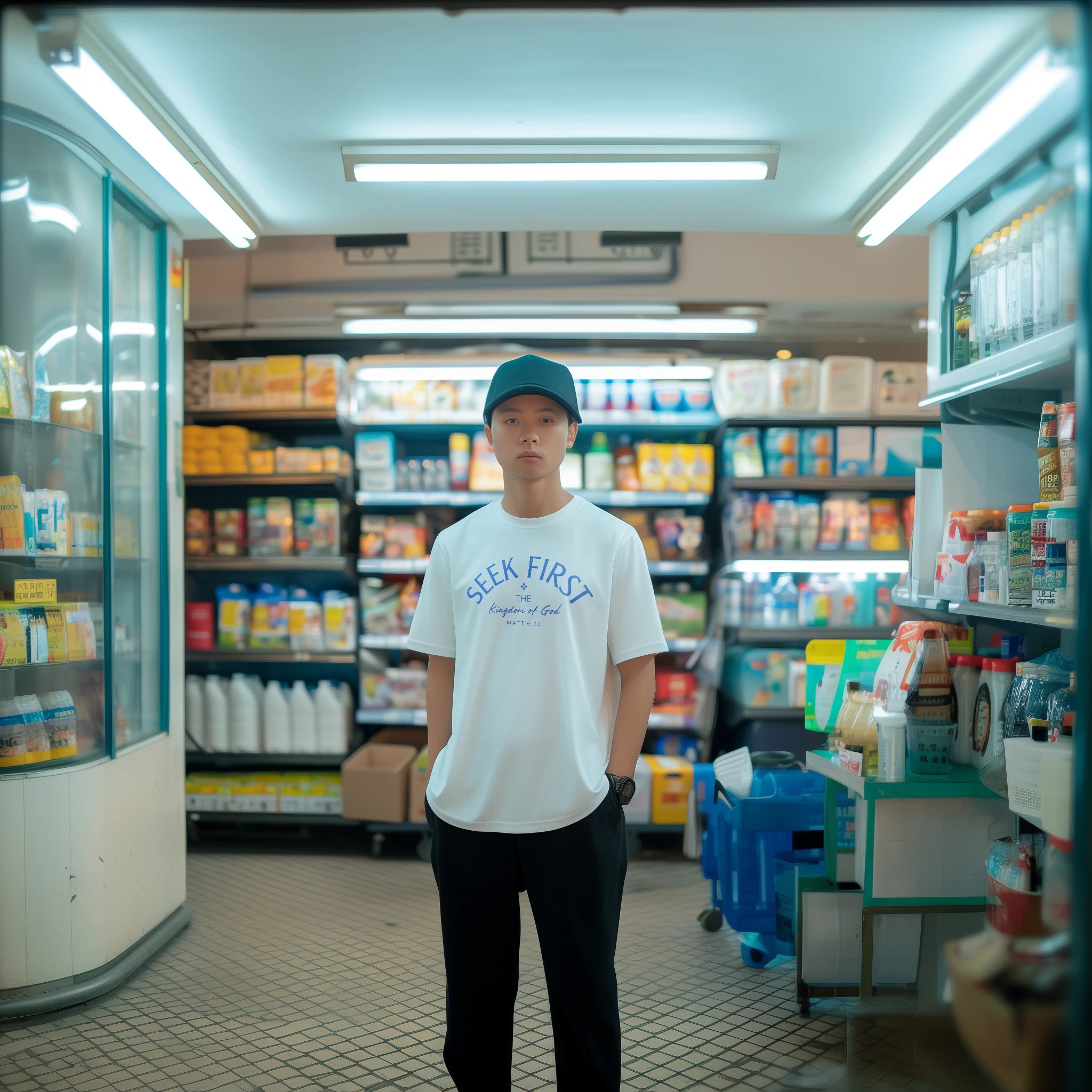 Inspirational Christian Tee: 'Seek First the Kingdom' design, perfect for expressing faith and devotion