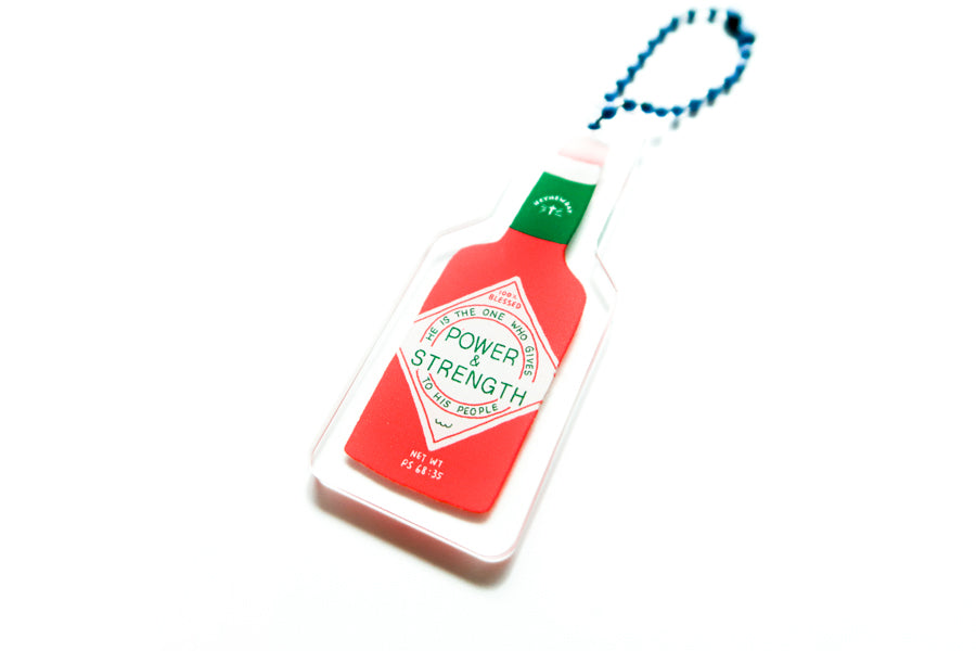 Power & Strength Chili Sauce {Acrylic Keychain}