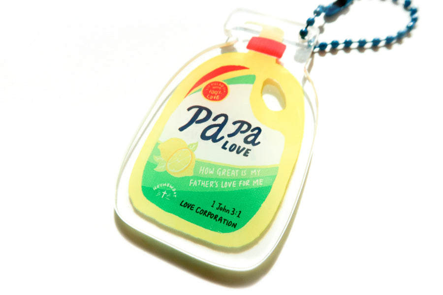 Papa Love Dish Soap {Acrylic Keychain}