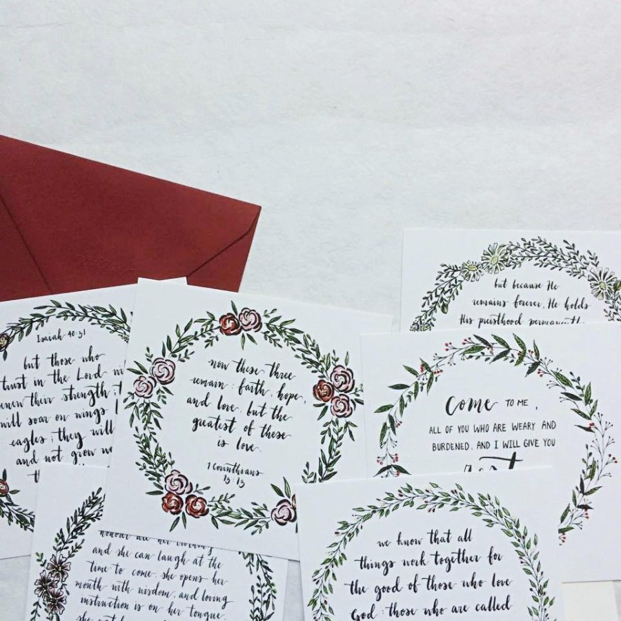 Rock & Fortress Psalm 18:2 | Greeting Cards - Cards by Dora Prints, The Commandment Co