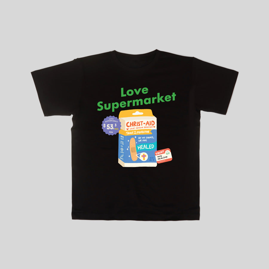 Christian-inspired t-shirt with adorable and creative grocery motif
