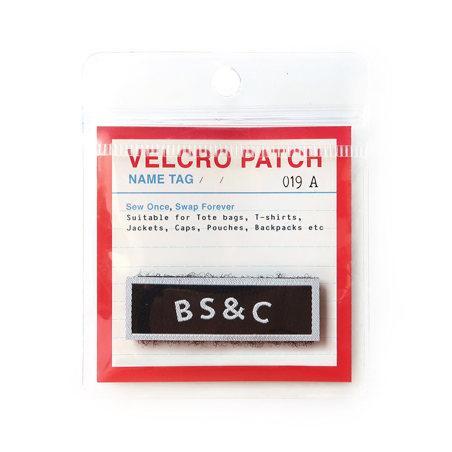 Be Strong & Courageous Velcro tag, a faith-inspired patch to encourage strength and courage on bags, jackets, and accessories.