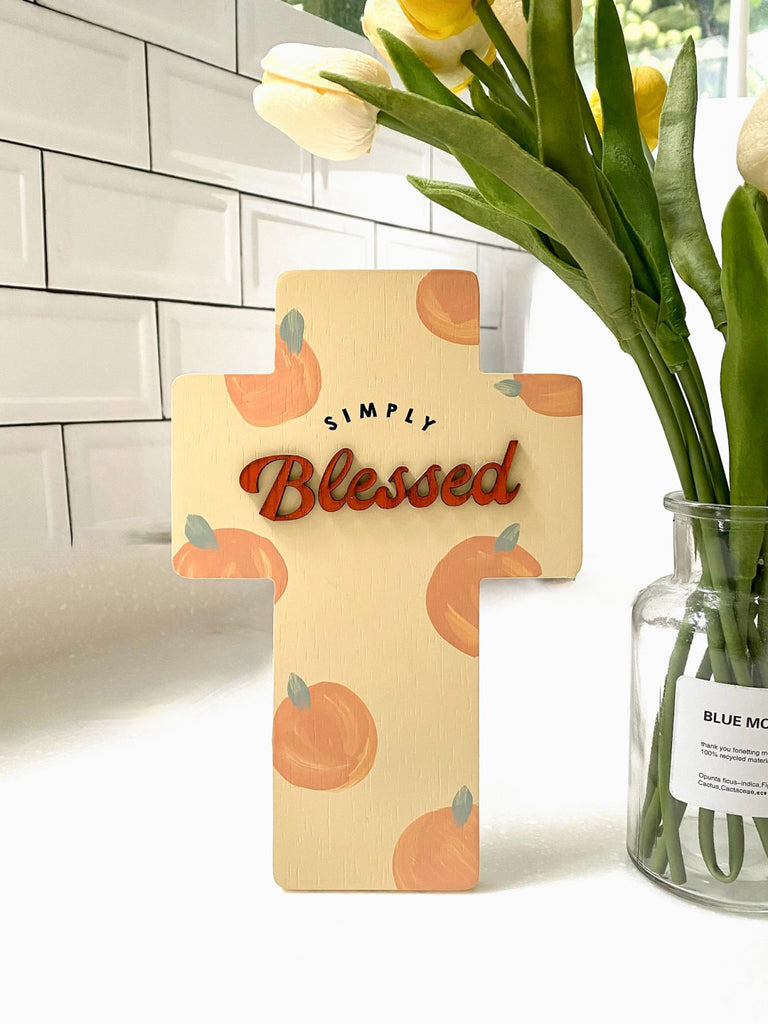Simply Blessed - Standing Cross {Wood Craft}