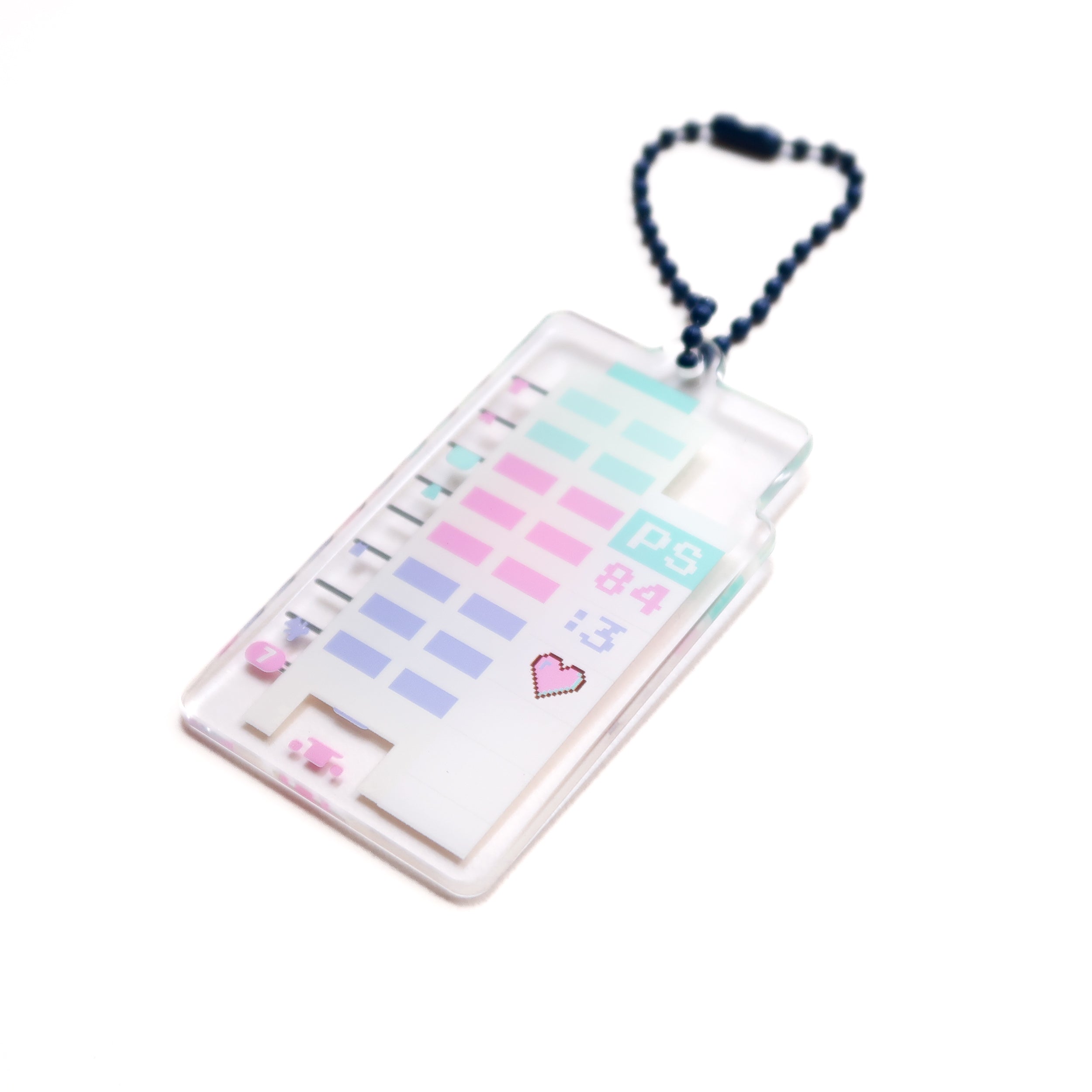 Acrylic keychain with HDB design and Psalm 84:3, "Even The Sparrow Has Found a Home," from The Commandment Co, Singapore.