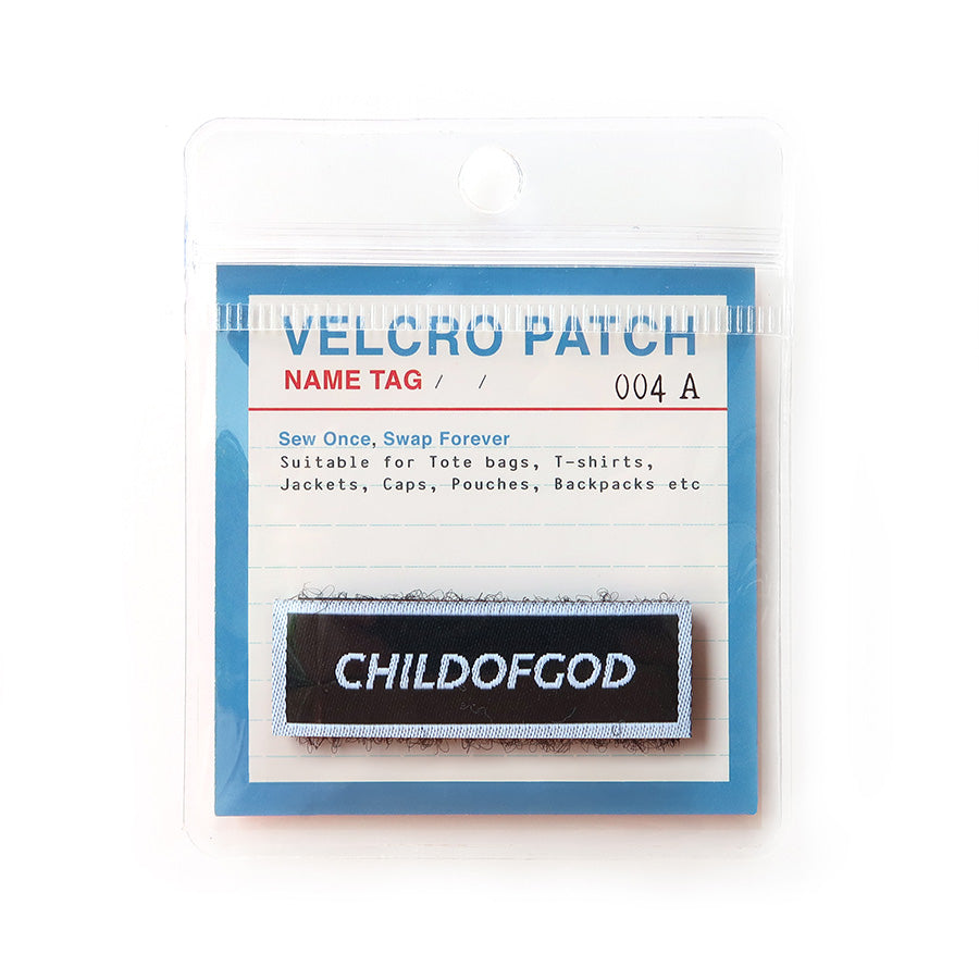 Child of God Velcro patch with an inspirational message, ideal for attaching to jackets, bags, and other accessories