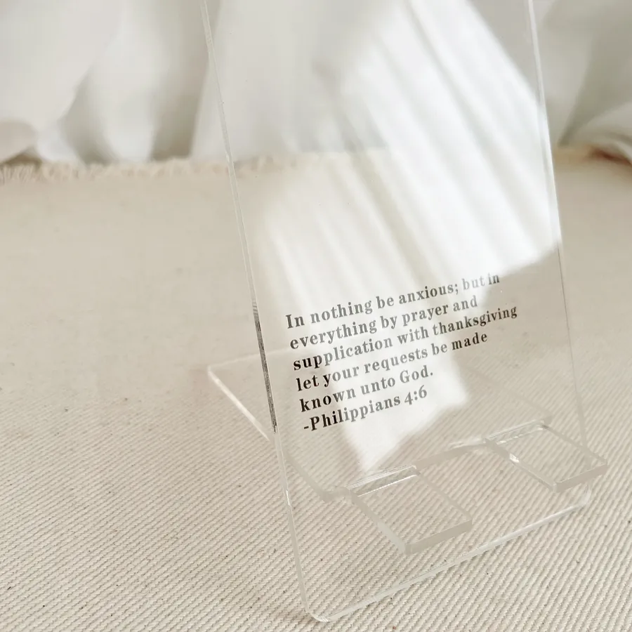 Christian phone holder with scripture