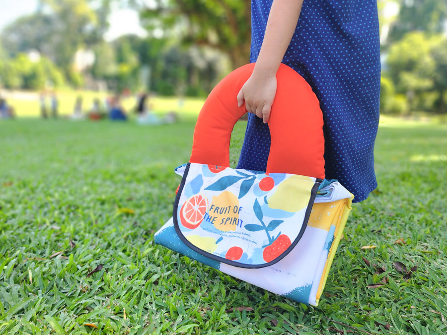 Christian picnic mat inspired by the Fruit of the Spirit