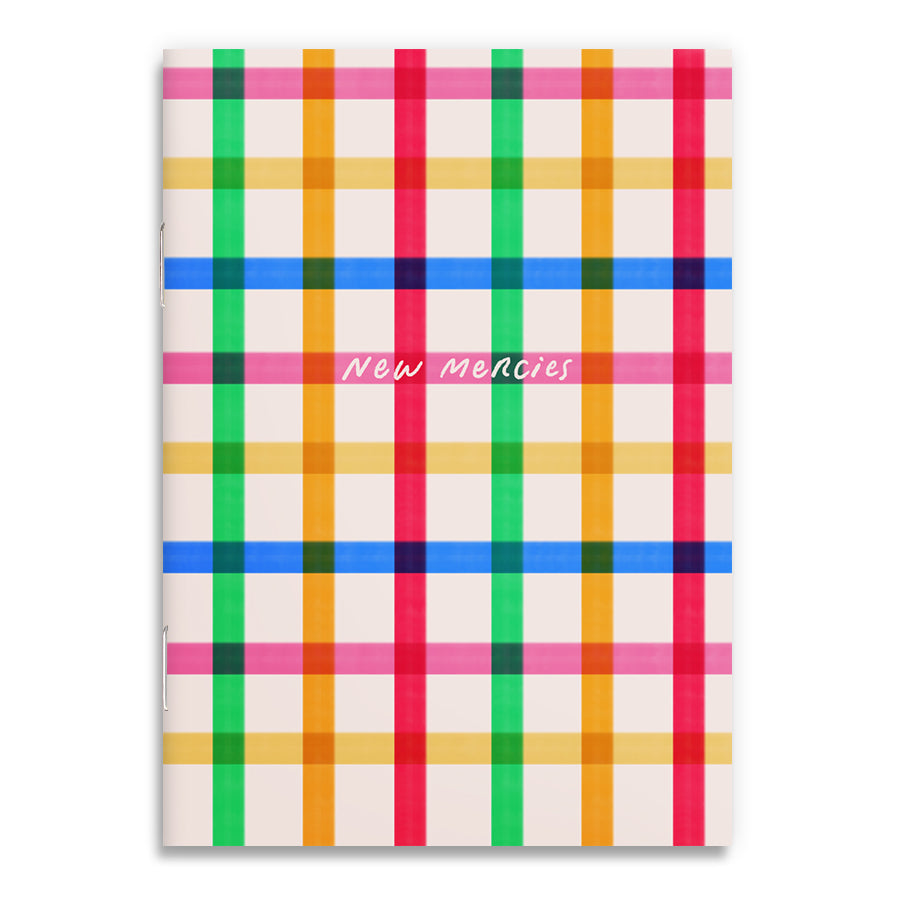 New Mercies A6 Christian notebook from the Thir.st collaboration, cover view.