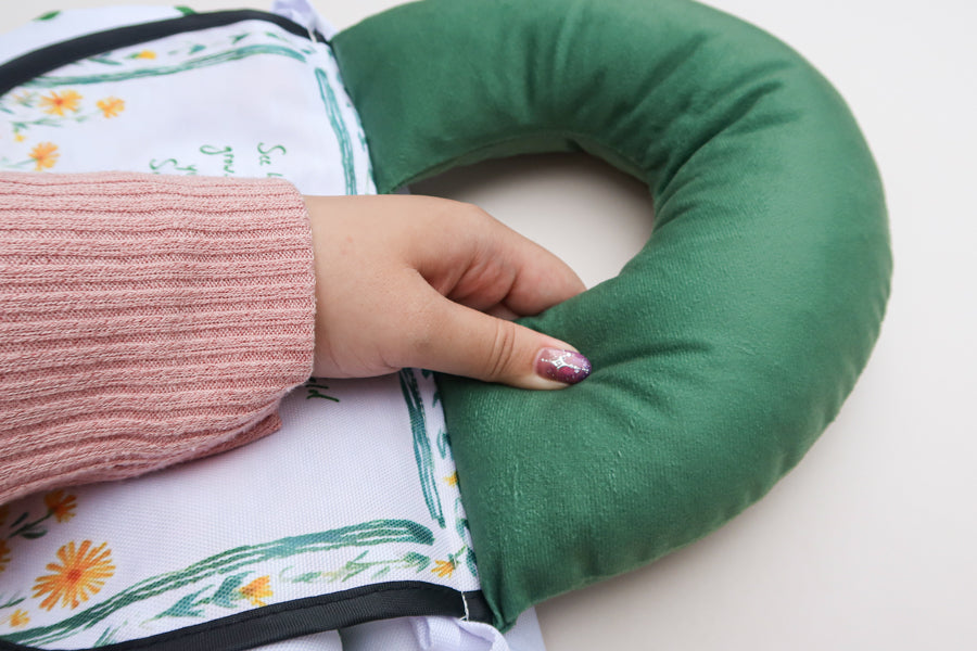 See How the Flowers Grow faith-inspired picnic mat, alternate product view.