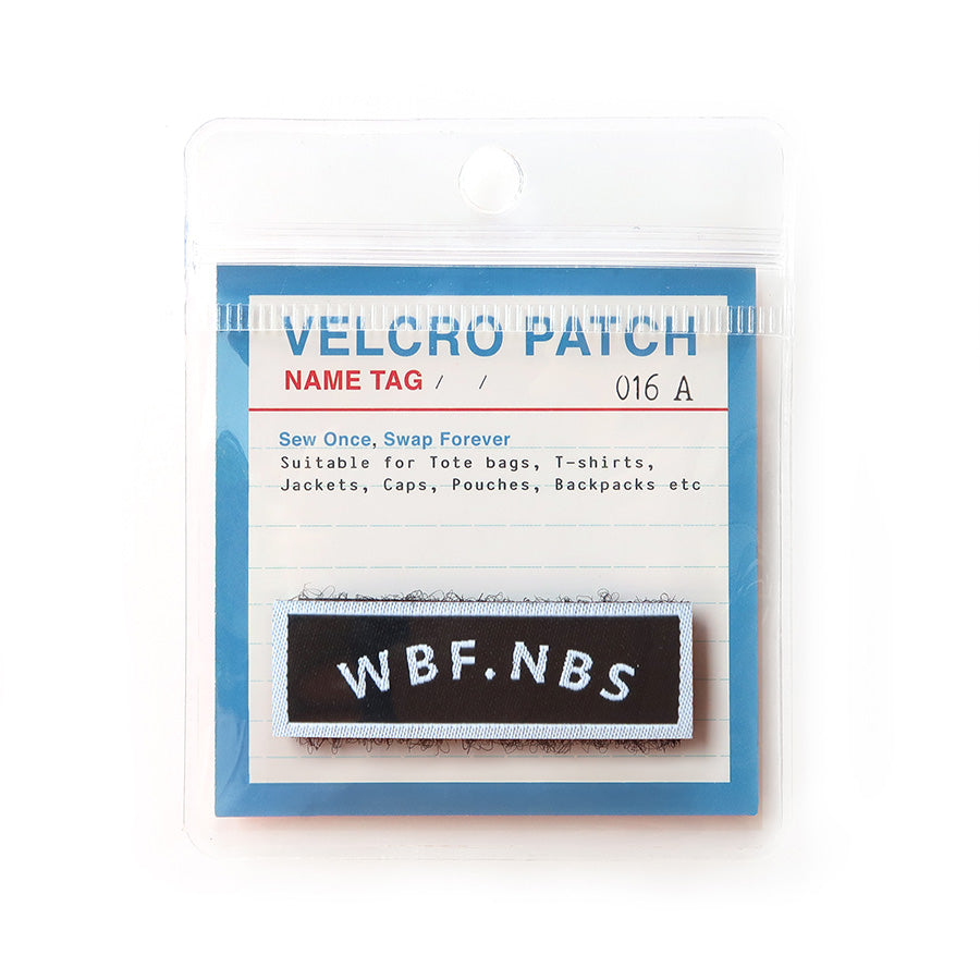 Walk by Faith Not by Sight Velcro patch, an inspirational Christian tag for faith-based accessories and clothing