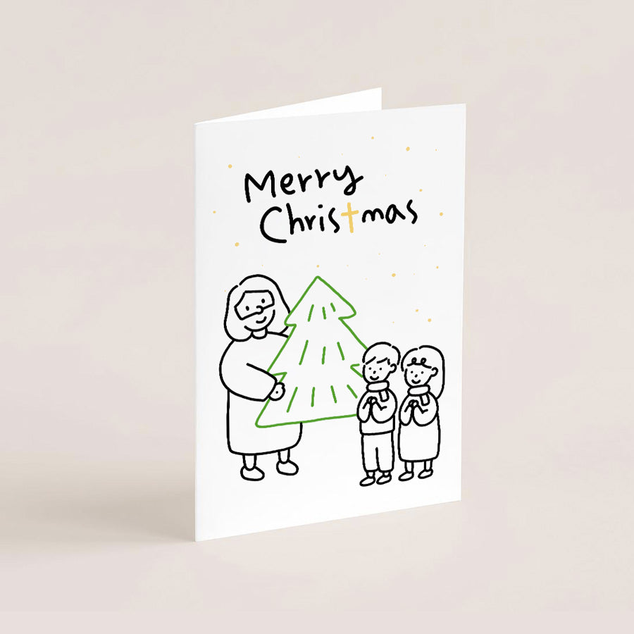 Christmas with Jesus {Greeting Card}