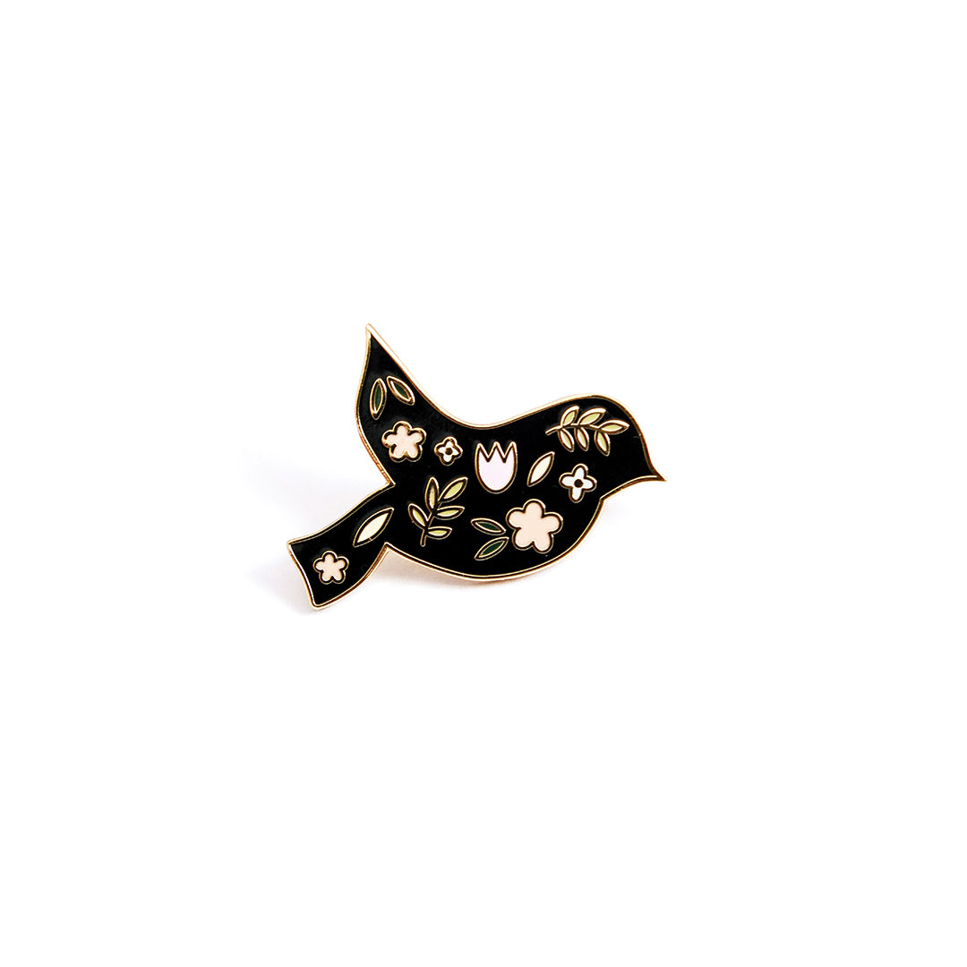 You Are Worthy Christian enamel pin by Dorky Doe, product view.