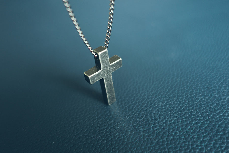 Gunmetal Cross Necklace - Accessories by The Commandment Co, The Commandment Co