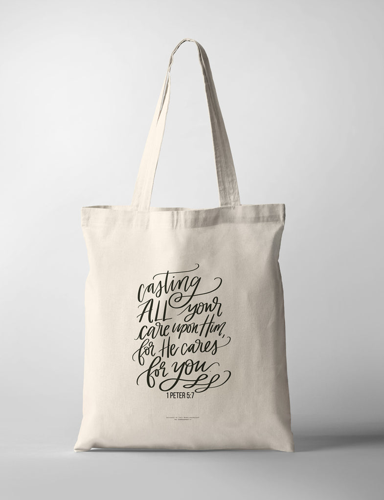 He Cares For You {Tote Bag} - tote bag by Small Hours Shop, The Commandment Co , Singapore Christian gifts shop