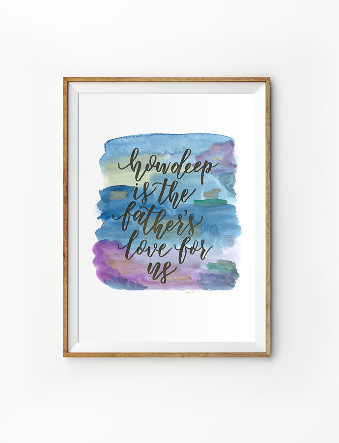 The Father's Love For Us {Poster} - Posters by Deep Grace Inspo, The Commandment Co , Singapore Christian gifts shop