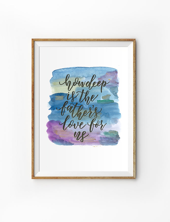 The Father's Love For Us {Poster} - Posters by Deep Grace Inspo, The Commandment Co , Singapore Christian gifts shop
