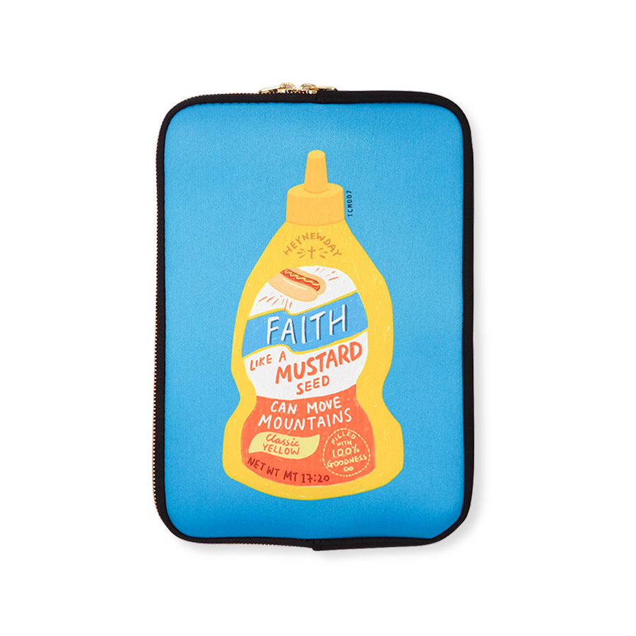 Mustard Faith | Laptop Sleeve - Laptop Sleeve by The Commandment Co, The Commandment Co , Singapore Christian gifts shop