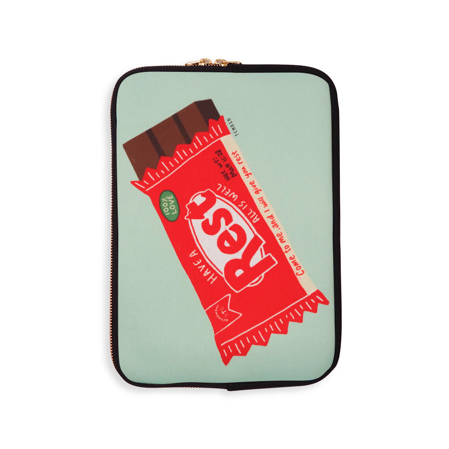 Rest Chocolate Bar | Laptop Sleeve {LOVE SUPERMARKET}