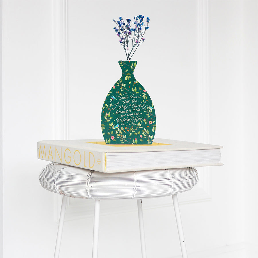 Taste and See that the Lord is Good {Wooden Vase} - by The Commandment Co, The Commandment Co , Singapore Christian gifts shop