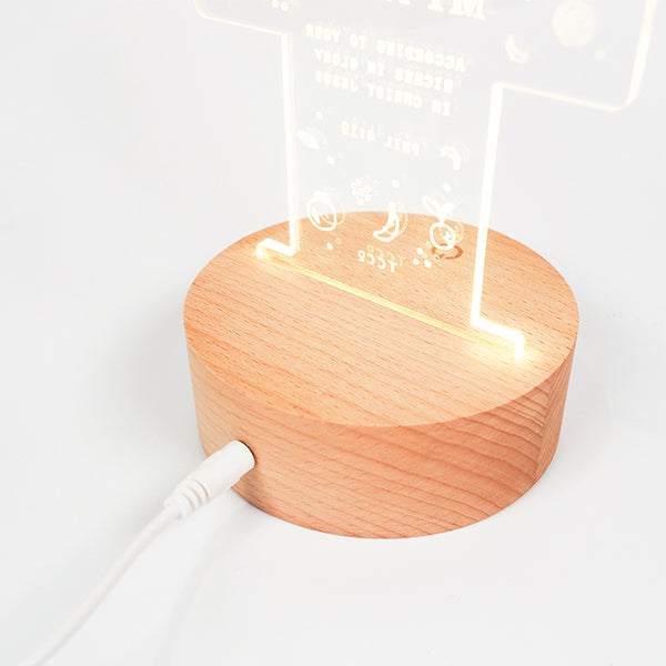 God Is In The Midst Of Me. I Will Not Be Moved {Night Light} - Night Light by The Commandment, The Commandment Co , Singapore Christian gifts shop