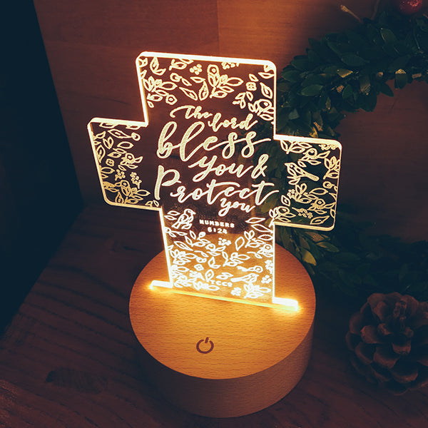 God Is In The Midst Of Me. I Will Not Be Moved {Night Light} - Night Light by The Commandment, The Commandment Co , Singapore Christian gifts shop