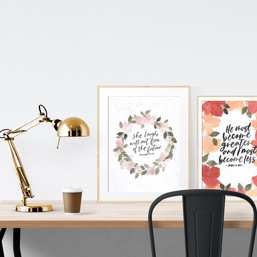 Creative posters make inspiring home decor ideas! This one is perfect as a reminder that there is a time for everything, and God is in control of all the seasons in our lives.