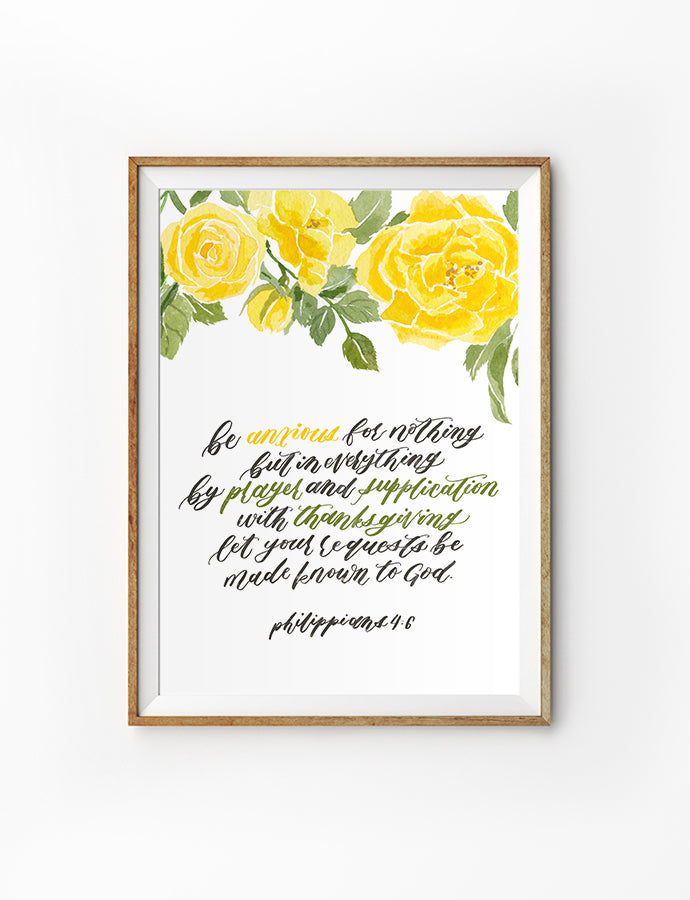 By Prayer and Supplication {Poster} - Posters by Flowering Words, The Commandment Co