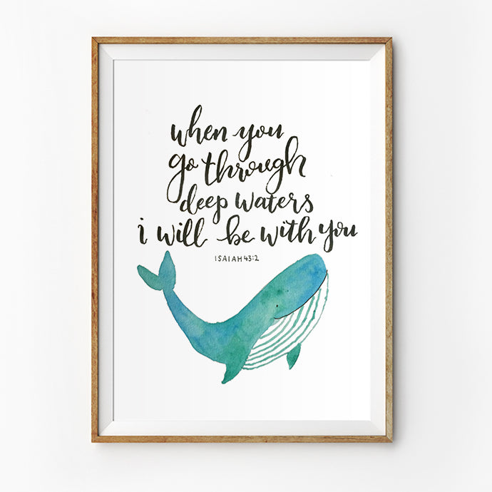 I Will Be With You {Poster} - Posters by P.Paints, The Commandment Co , Singapore Christian gifts shop