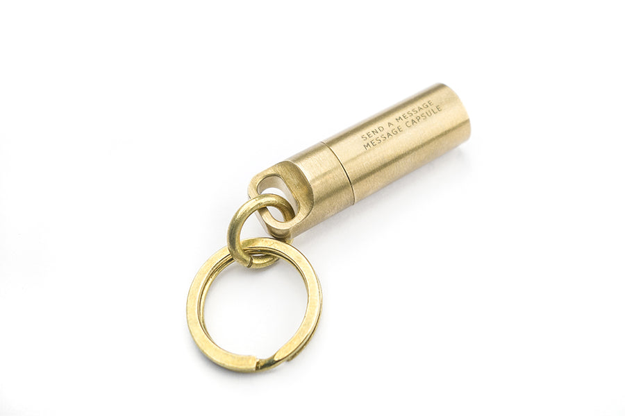 Mini Capsule Brass Keychain - Keychain by The Commandment, The Commandment Co , Singapore Christian gifts shop