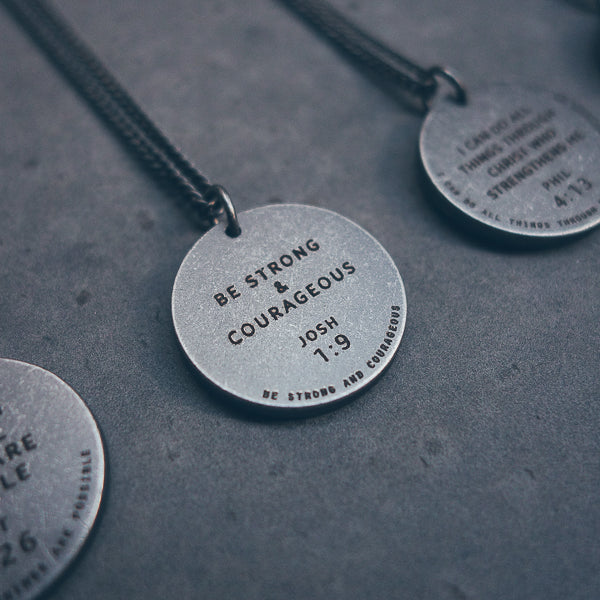 Gunmetal Round Necklace - Accessories by The Commandment Co, The Commandment Co , Singapore Christian gifts shop