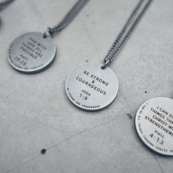 Gunmetal Round Necklace - Accessories by The Commandment Co, The Commandment Co , Singapore Christian gifts shop