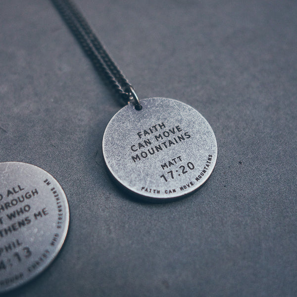 Gunmetal Round Necklace - Accessories by The Commandment Co, The Commandment Co , Singapore Christian gifts shop