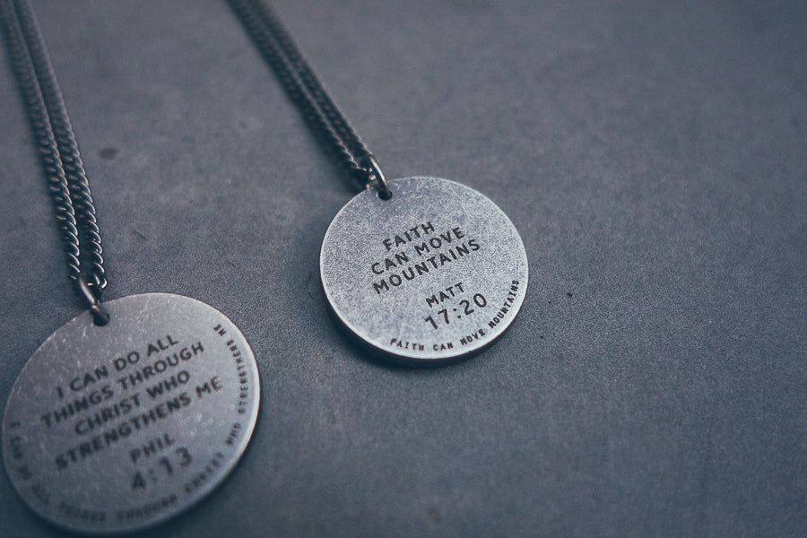Gunmetal Round Necklace - Accessories by The Commandment Co, The Commandment Co , Singapore Christian gifts shop
