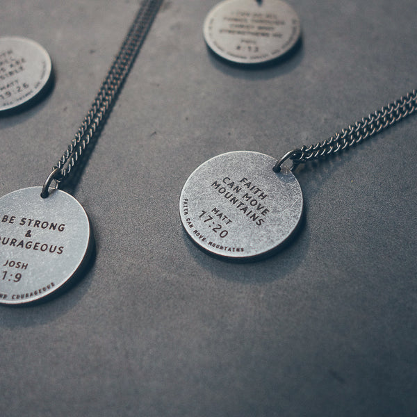 Gunmetal Round Necklace - Accessories by The Commandment Co, The Commandment Co , Singapore Christian gifts shop