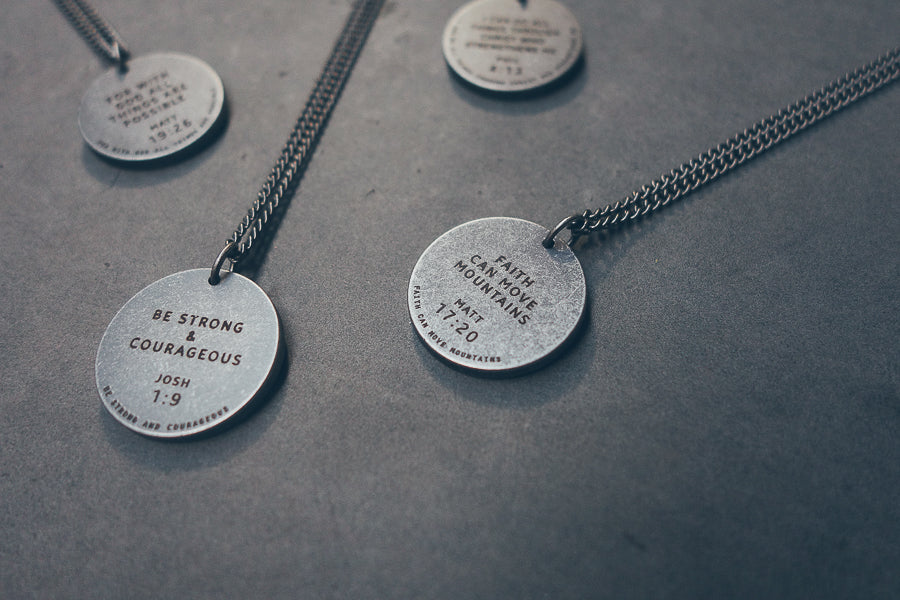 Gunmetal Round Necklace - Accessories by The Commandment Co, The Commandment Co , Singapore Christian gifts shop