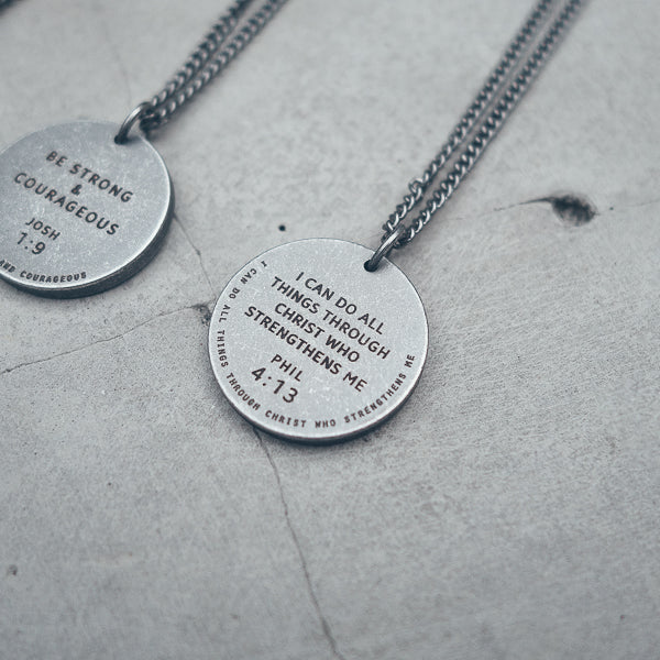 Gunmetal Round Necklace - Accessories by The Commandment Co, The Commandment Co , Singapore Christian gifts shop