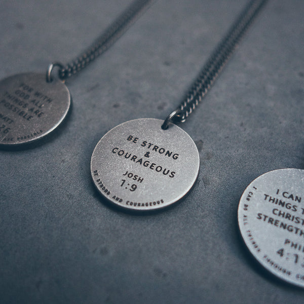 Gunmetal Round Necklace - Accessories by The Commandment Co, The Commandment Co , Singapore Christian gifts shop