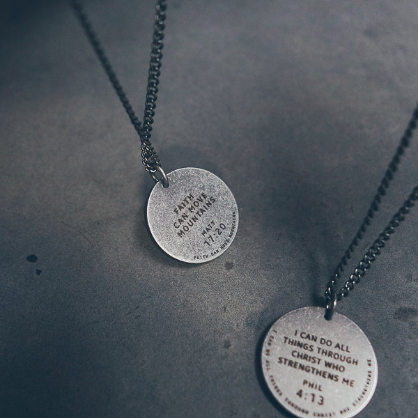 Gunmetal Round Necklace - Accessories by The Commandment Co, The Commandment Co , Singapore Christian gifts shop