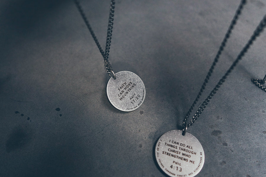 Gunmetal Round Necklace - Accessories by The Commandment Co, The Commandment Co , Singapore Christian gifts shop