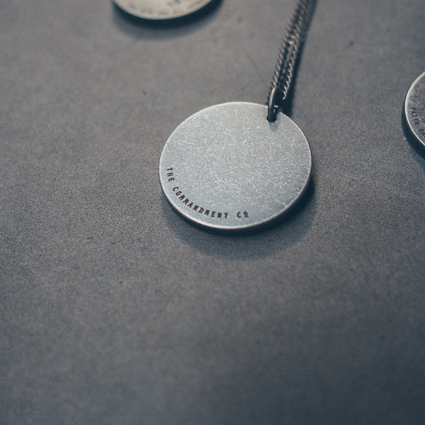 Gunmetal Round Necklace - Accessories by The Commandment Co, The Commandment Co , Singapore Christian gifts shop