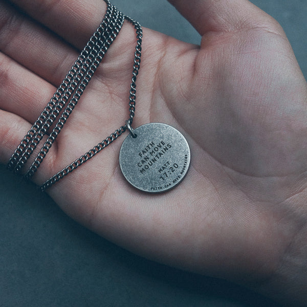 Gunmetal Round Necklace - Accessories by The Commandment Co, The Commandment Co , Singapore Christian gifts shop