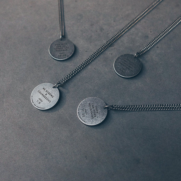 Gunmetal Round Necklace - Accessories by The Commandment Co, The Commandment Co , Singapore Christian gifts shop